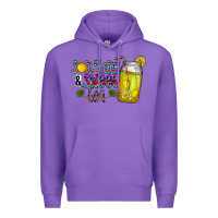 Purple sunshine & sweet tea Premium Hoodie - CowhideDigitalArt