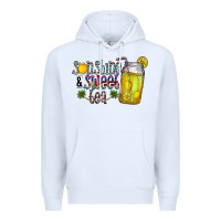 White sunshine & sweet tea Premium Hoodie - CowhideDigitalArt