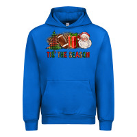Cobalt Tis The Season Christmas With Football And Santa Urban Hoodie - FaDigitalArtStudio