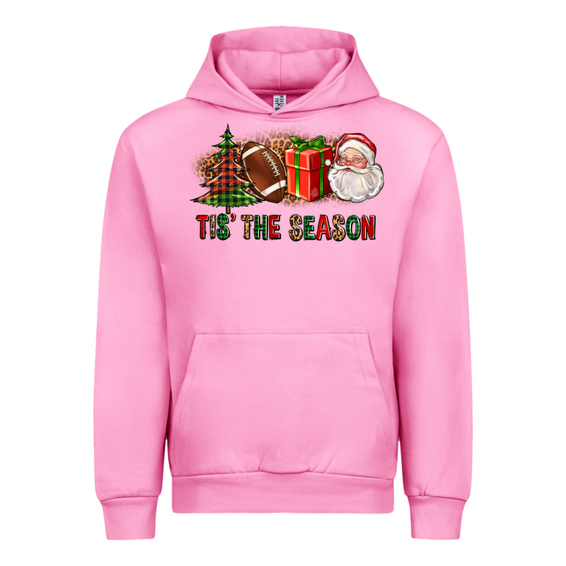 Tis The Season Christmas With Football And Santa Urban Hoodie by FaDigitalArtStudio | Teevron