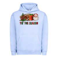 Pigment Grape Ice Tis The Season Christmas With Football And Santa Urban Hoodie - FaDigitalArtStudio