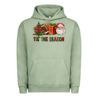 Pigment Oil Green Tis The Season Christmas With Football And Santa Urban Hoodie - FaDigitalArtStudio