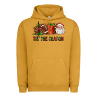 Pigment Peanut Butter Tis The Season Christmas With Football And Santa Urban Hoodie - FaDigitalArtStudio