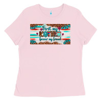 Bubblegum Pink first my mother forever my friend  license plate Ladies Tee - Artiststas