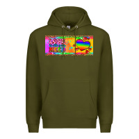 Army Green love is all you need  mug 15 oz Premium Hoodie - HRA Design Shop