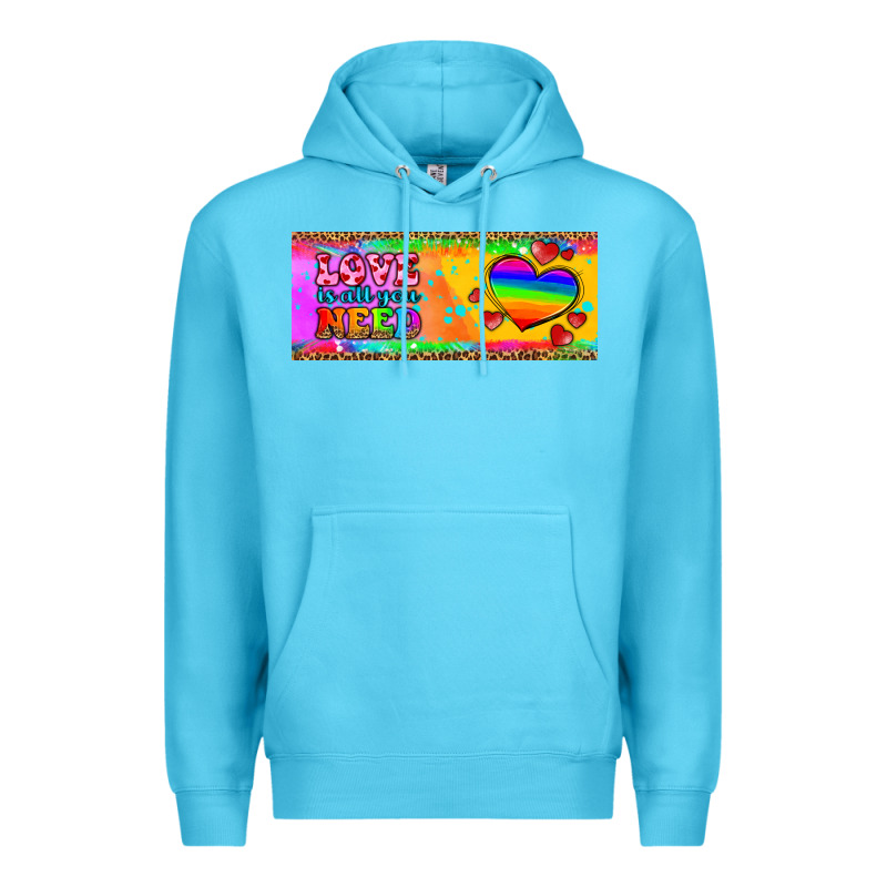 Love Is All You Need  Mug 15 Oz Premium Hoodie by HRA Design Shop | Teevron