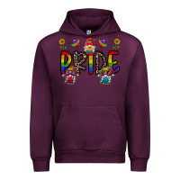 Mauve Wine pride gnome Urban Hoodie - CowhideDigitalArt