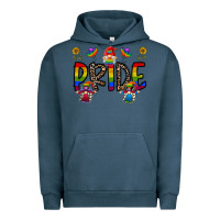 Pigment Midnight Navy pride gnome Urban Hoodie - CowhideDigitalArt