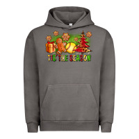 Pigment Tornado Tis The Season Christmas With Softball And Gingerbread Man Urban Hoodie - FaDigitalArtStudio