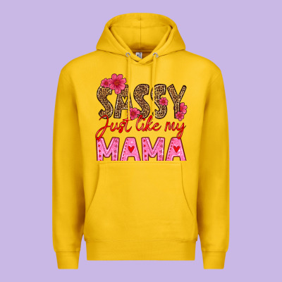 Sassy Just Like My Mama Premium Hoodie Designed By Hra Design Shop