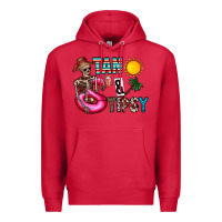 Cardinal Tan Tipsy Premium Hoodie - CowhideDigitalArt