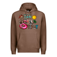 Chestnut Tan Tipsy Premium Hoodie - CowhideDigitalArt
