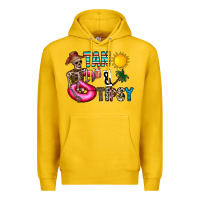 Lemon Tan Tipsy Premium Hoodie - CowhideDigitalArt