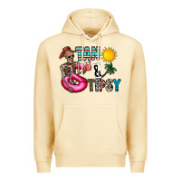Pina Colada Tan Tipsy Premium Hoodie - CowhideDigitalArt