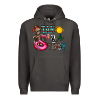 Smoke Tan Tipsy Premium Hoodie - CowhideDigitalArt
