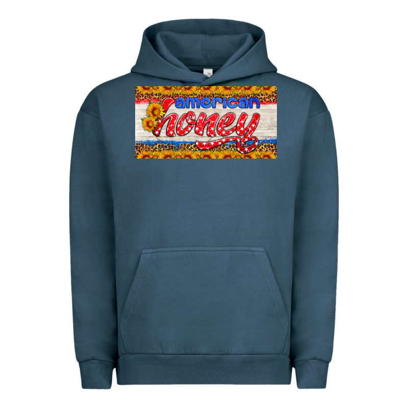 American Honey Sunflower License Plate Urban Hoodie by HRA Design Shop | Teevron