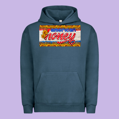 American Honey Sunflower License Plate Urban Hoodie Designed By Hra Design Shop