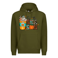 Army Green tis the sea son Premium Hoodie - CowhideDigitalArt