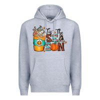 Heather Grey tis the sea son Premium Hoodie - CowhideDigitalArt