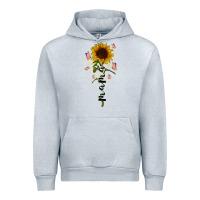 Heather Grey mama sunflower Urban Hoodie - RacoonDesign
