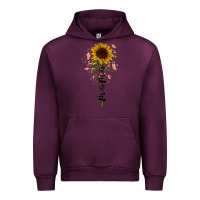 Mauve Wine mama sunflower Urban Hoodie - RacoonDesign
