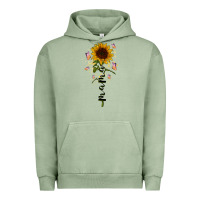 Pigment Oil Green mama sunflower Urban Hoodie - RacoonDesign