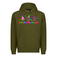 Army Green lgbtq gnome  libbey glass Premium Hoodie - HRA Design Shop