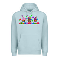 Blue Mist lgbtq gnome  libbey glass Premium Hoodie - HRA Design Shop