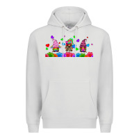 Dove Grey lgbtq gnome  libbey glass Premium Hoodie - HRA Design Shop