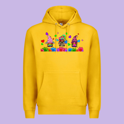 Lgbtq Gnome  Libbey Glass Premium Hoodie Designed By Hra Design Shop