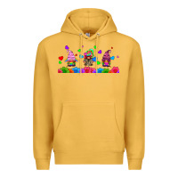 Mustard lgbtq gnome  libbey glass Premium Hoodie - HRA Design Shop