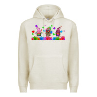 Oatmeal Heather lgbtq gnome  libbey glass Premium Hoodie - HRA Design Shop