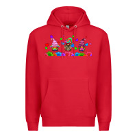 Red lgbtq gnome  libbey glass Premium Hoodie - HRA Design Shop