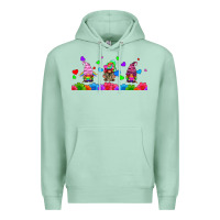 Seafoam lgbtq gnome  libbey glass Premium Hoodie - HRA Design Shop