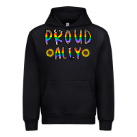 Black proud ally Urban Hoodie - CowhideDigitalArt