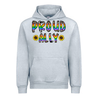 Heather Grey proud ally Urban Hoodie - CowhideDigitalArt