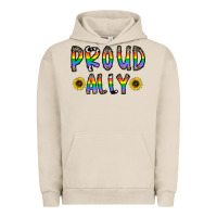 Pigment French Oak proud ally Urban Hoodie - CowhideDigitalArt
