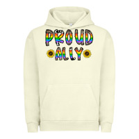 Pigment Pistachio proud ally Urban Hoodie - CowhideDigitalArt