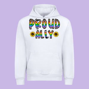 Proud Ally Urban Hoodie Designed By Cowhidedigitalart