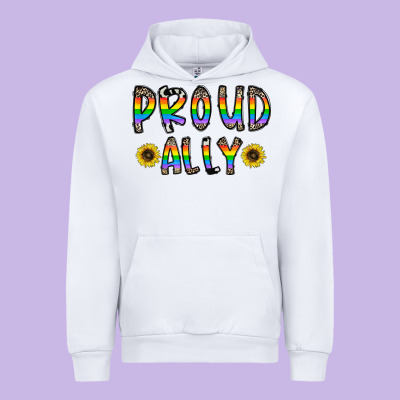 Proud Ally Urban Hoodie Designed By Cowhidedigitalart
