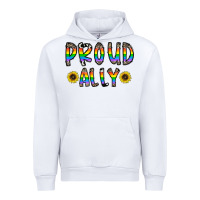 White proud ally Urban Hoodie - CowhideDigitalArt