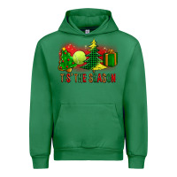 Emerald tis the season christmas with tennis ball and tree cookie Urban Hoodie - FaDigitalArtStudio