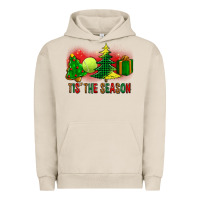 Pigment French Oak tis the season christmas with tennis ball and tree cookie Urban Hoodie - FaDigitalArtStudio