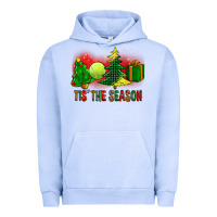 Pigment Grape Ice tis the season christmas with tennis ball and tree cookie Urban Hoodie - FaDigitalArtStudio