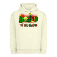Pigment Pistachio tis the season christmas with tennis ball and tree cookie Urban Hoodie - FaDigitalArtStudio