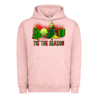 Pigment Salmon tis the season christmas with tennis ball and tree cookie Urban Hoodie - FaDigitalArtStudio