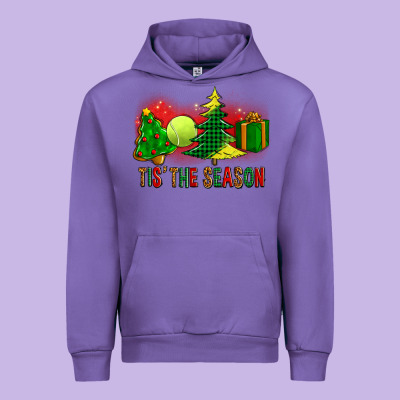 Tis The Season Christmas With Tennis Ball And Tree Cookie Urban Hoodie Designed By Fadigitalartstudio