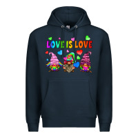 Navy lgbtq love is love gnomes Premium Hoodie - HRA Design Shop