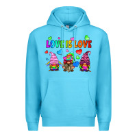 Ocean Blue lgbtq love is love gnomes Premium Hoodie - HRA Design Shop