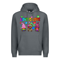 Rock lgbtq love is love gnomes Premium Hoodie - HRA Design Shop